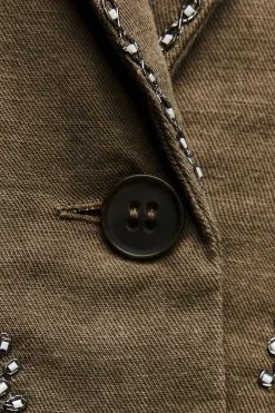 Clearance CHAQUETA BORDADOS CONTRASTE ZW COLLECTION Mujer Chaquetas / Cazadoras