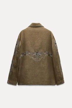 Clearance CHAQUETA BORDADOS CONTRASTE ZW COLLECTION Mujer Chaquetas / Cazadoras