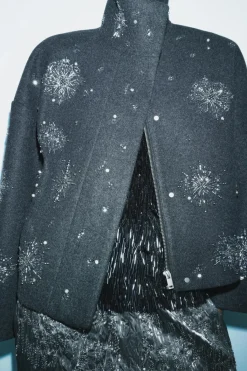 Sale CHAQUETA BORDADOS LENTEJUELAS ZW COLLECTION Mujer Chaquetas / Cazadoras