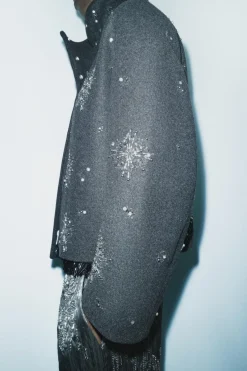 Sale CHAQUETA BORDADOS LENTEJUELAS ZW COLLECTION Mujer Chaquetas / Cazadoras