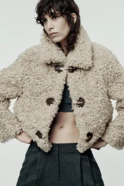 Discount CHAQUETA BORREGUILLO ALAMARES Mujer Chaquetas / Cazadoras