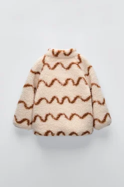 Niños ZARA 1½ - 6 Años·Abrigos|1½ - 6 Años·Abrigos<CHAQUETA BORREGUILLO ESTAMPADO