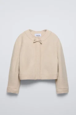 Niños ZARA 6 - 14 Años·Abrigos|6 - 14 Años·Total Look<CHAQUETA BOUCLÉ CON LANA LACITO