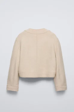 Niños ZARA 6 - 14 Años·Abrigos|6 - 14 Años·Total Look<CHAQUETA BOUCLÉ CON LANA LACITO