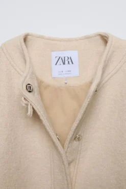 Niños ZARA 6 - 14 Años·Abrigos|6 - 14 Años·Total Look<CHAQUETA BOUCLÉ CON LANA LACITO