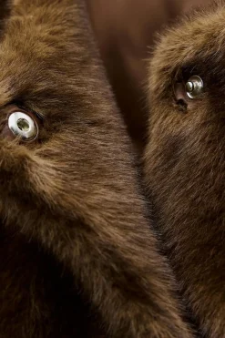 Best CHAQUETA BROCHE EFECTO PELO Mujer Cárdigan / Jerséis|Punto