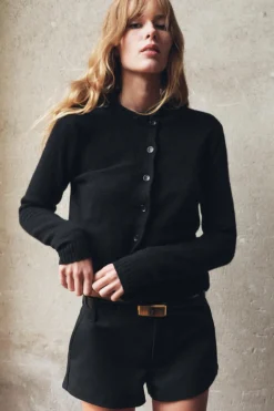 Discount CHAQUETA BÁSICA 100% LANA Mujer Cárdigan / Jerséis|Punto