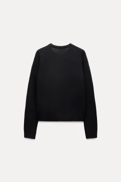 Discount CHAQUETA BÁSICA 100% LANA Mujer Cárdigan / Jerséis|Punto