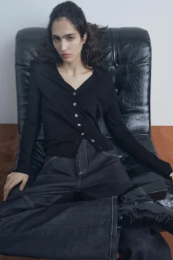 New CHAQUETA BÁSICA 100% LANA Mujer Cárdigan / Jerséis|Punto