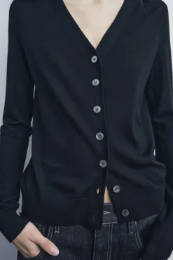 New CHAQUETA BÁSICA 100% LANA Mujer Cárdigan / Jerséis|Punto