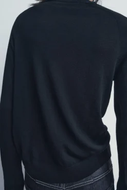 New CHAQUETA BÁSICA 100% LANA Mujer Cárdigan / Jerséis|Punto