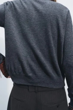 Fashion CHAQUETA BÁSICA CON LANA Mujer Cárdigan / Jerséis|Punto