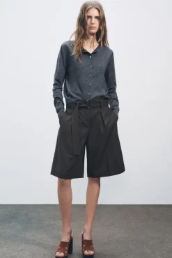 Fashion CHAQUETA BÁSICA CON LANA Mujer Cárdigan / Jerséis|Punto