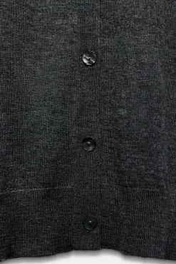 Fashion CHAQUETA BÁSICA CON LANA Mujer Cárdigan / Jerséis|Punto