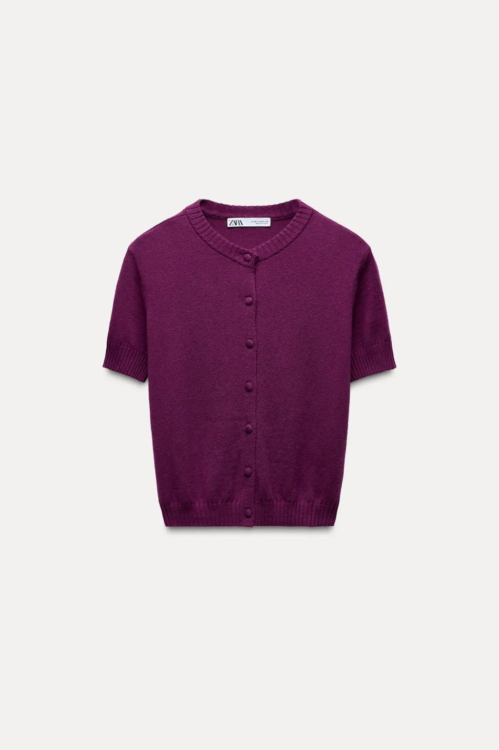 Online CHAQUETA BÁSICA PUNTO LISO MANGA CORTA Mujer Cárdigan / Jerséis|Punto