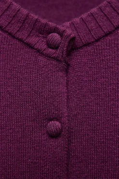 Online CHAQUETA BÁSICA PUNTO LISO MANGA CORTA Mujer Cárdigan / Jerséis|Punto