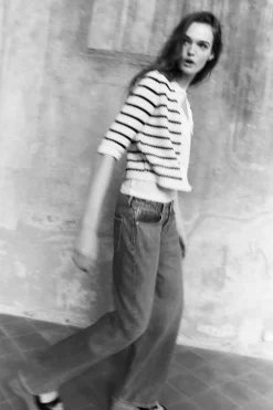 Fashion CHAQUETA BÁSICA RAYAS PUNTO Mujer Cárdigan / Jerséis|Punto