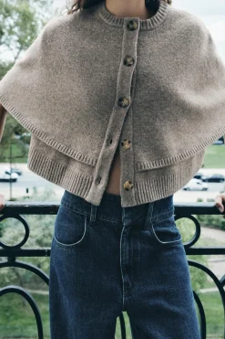 Sale CHAQUETA CAPA PUNTO Mujer Abrigos / Anoraks|Cárdigan / Jerséis