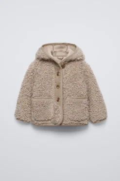 Niños ZARA 1½ - 6 Años·Abrigos|1½ - 6 Años·Abrigos<CHAQUETA CAPUCHA BORREUGILLO