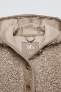 Niños ZARA 1½ - 6 Años·Abrigos|1½ - 6 Años·Abrigos<CHAQUETA CAPUCHA BORREUGILLO