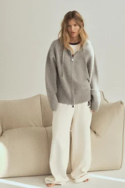 Best CHAQUETA CAPUCHA PUNTO Mujer Cárdigan / Jerséis|Punto