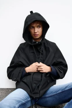 New CHAQUETA CAPUCHA ZW COLLECTION Mujer Chaquetas / Cazadoras