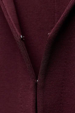 New CHAQUETA CINTURA ENTALLADA PUNTO LISO Mujer Cárdigan / Jerséis|Punto