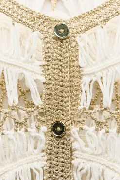 Clearance CHAQUETA COMBINADA CROCHET Mujer Cárdigan / Jerséis|Punto