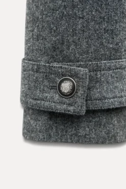 Online CHAQUETA CON LANA BOTONES ZW COLLECTION Mujer Blazers / Chalecos