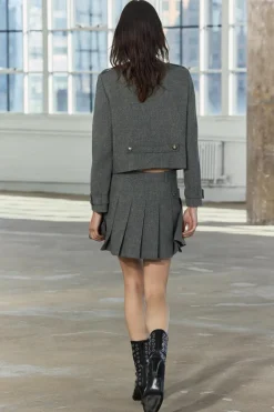 Online CHAQUETA CON LANA BOTONES ZW COLLECTION Mujer Blazers / Chalecos