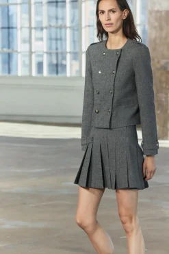 Online CHAQUETA CON LANA BOTONES ZW COLLECTION Mujer Blazers / Chalecos