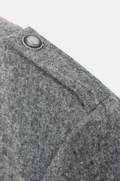 Online CHAQUETA CON LANA BOTONES ZW COLLECTION Mujer Blazers / Chalecos