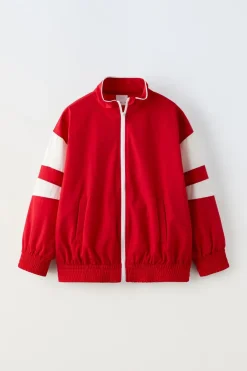 Niños ZARA 6 - 14 Años·Sudaderas|6 - 14 Años·Deporte / Jogging<CHAQUETA CONTRASTES