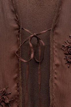 Clearance CHAQUETA CORTA BORDADOS ABALORIOS Mujer Cárdigan / Jerséis|Punto