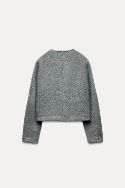 Online CHAQUETA CORTA BOUCLÉ Mujer Chaquetas / Cazadoras