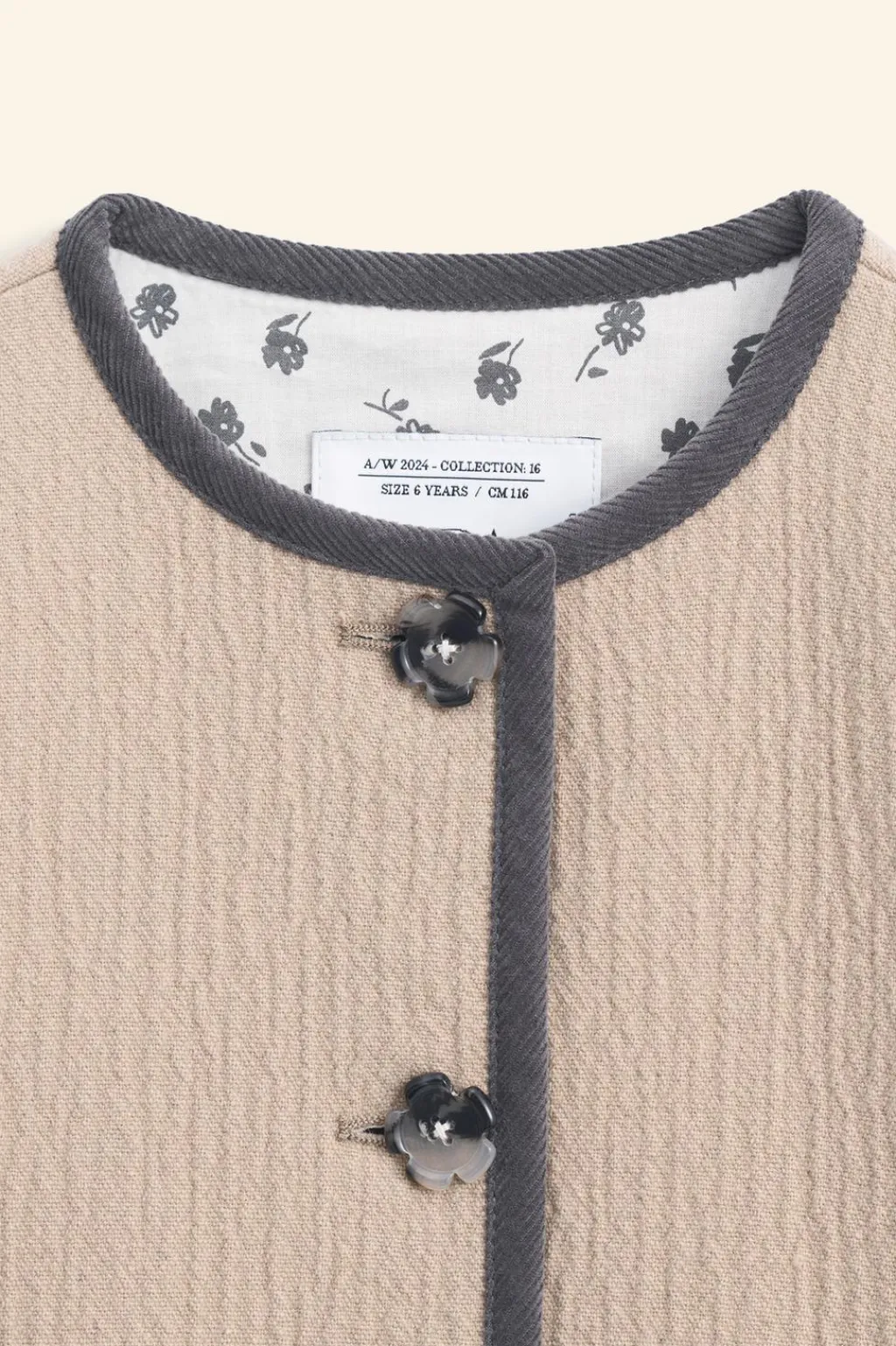 Niños ZARA 6 - 14 Años·Abrigos<CHAQUETA CORTA CON LANA LIMITED EDITION