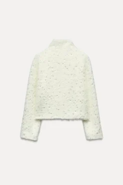 Best CHAQUETA CORTA CRUZADA ABALORIOS Mujer Chaquetas / Cazadoras