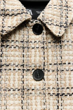 New CHAQUETA CORTA ESTRUCTURA Mujer Chaquetas / Cazadoras|Blazers / Chalecos