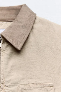 Hot CHAQUETA CROP CONTRASTE Mujer Chaquetas / Cazadoras