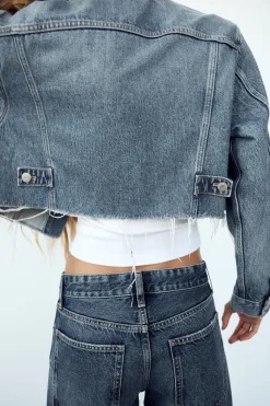 Hot CHAQUETA CROP DENIM TRF Mujer Chaquetas / Cazadoras