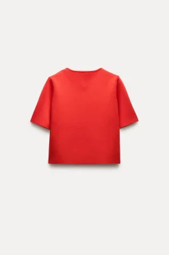 New CHAQUETA CROP PUNTO LISO Mujer Cárdigan / Jerséis|Punto