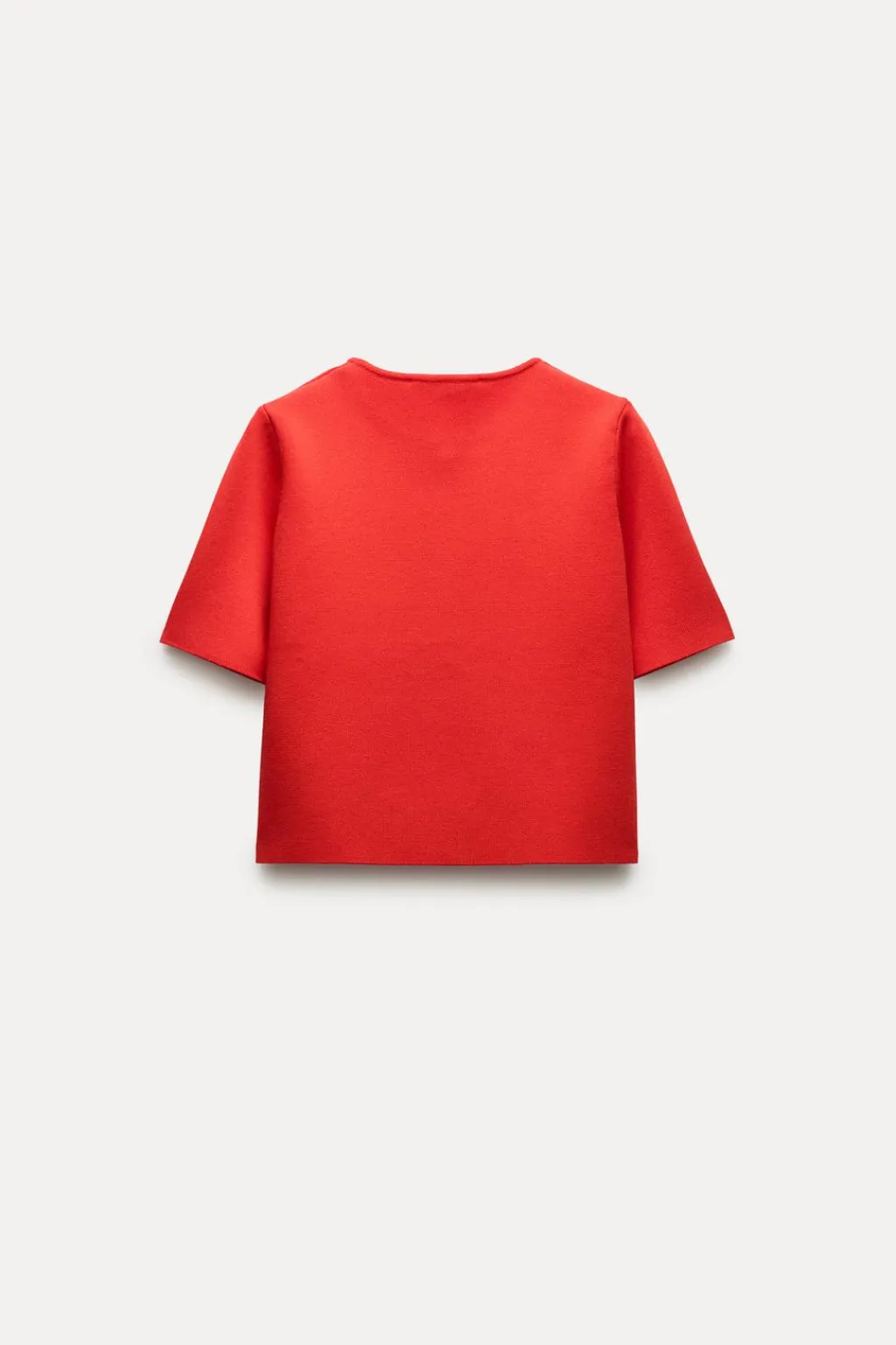 New CHAQUETA CROP PUNTO LISO Mujer Cárdigan / Jerséis|Punto