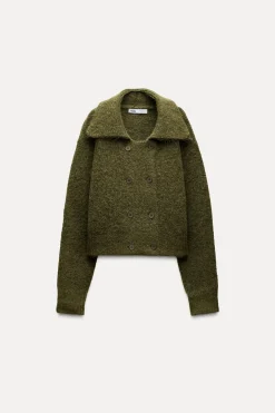 Discount CHAQUETA CRUZADA PUNTO Mujer Cárdigan / Jerséis|Punto