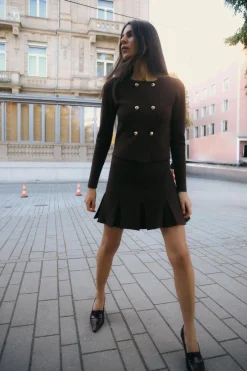 Clearance CHAQUETA CRUZADA PUNTO Mujer Cárdigan / Jerséis|Punto