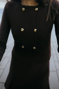 Clearance CHAQUETA CRUZADA PUNTO Mujer Cárdigan / Jerséis|Punto