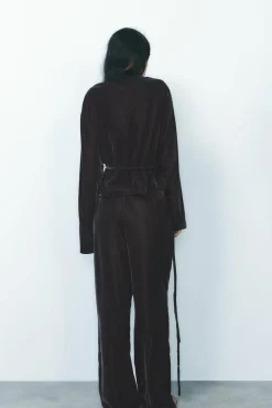 Clearance CHAQUETA CRUZADA TERCIOPELO Mujer Tops / Bodies