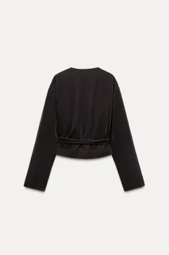 Clearance CHAQUETA CRUZADA TERCIOPELO Mujer Tops / Bodies