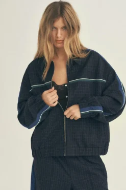 New CHAQUETA CUADROS BANDAS Mujer Chaquetas / Cazadoras