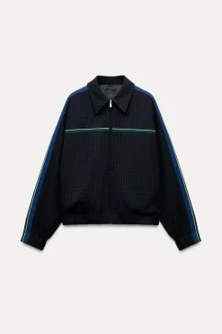 New CHAQUETA CUADROS BANDAS Mujer Chaquetas / Cazadoras