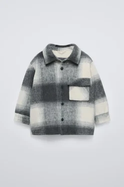 Niños ZARA 1½ - 6 Años·Abrigos|1½ - 6 Años·Abrigos<CHAQUETA CUADROS FORRO BORREGUILLO
